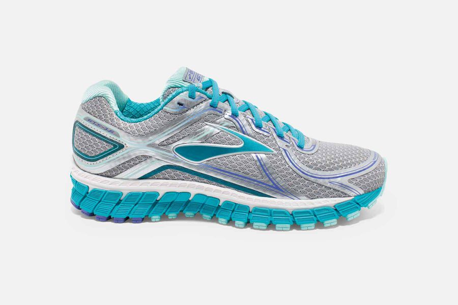 Brooks Adrenaline GTS 16 Womens UK - Trail Running Shoes - Grey/Blue 879-NPEYBS